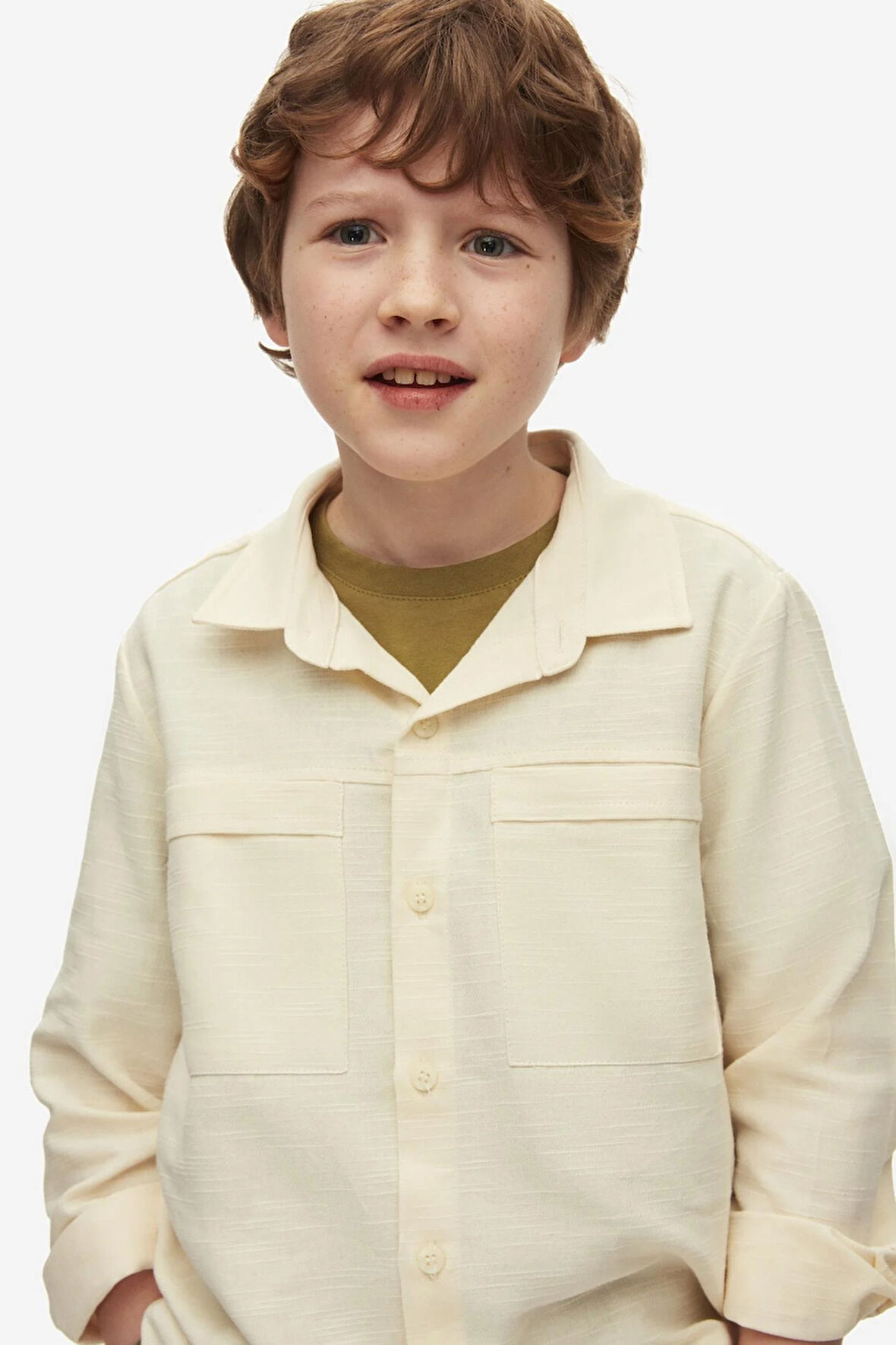 Nk Erkek Çocuk Olivet Gömlek 8-14 Yaş Krem