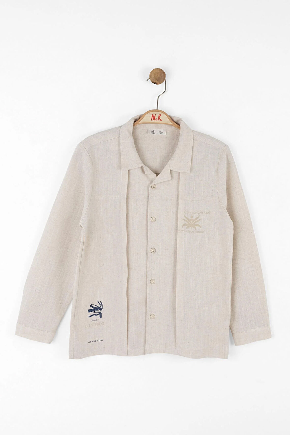 Nk Erkek Çocuk True Gömlek 8-14 Yaş Krem