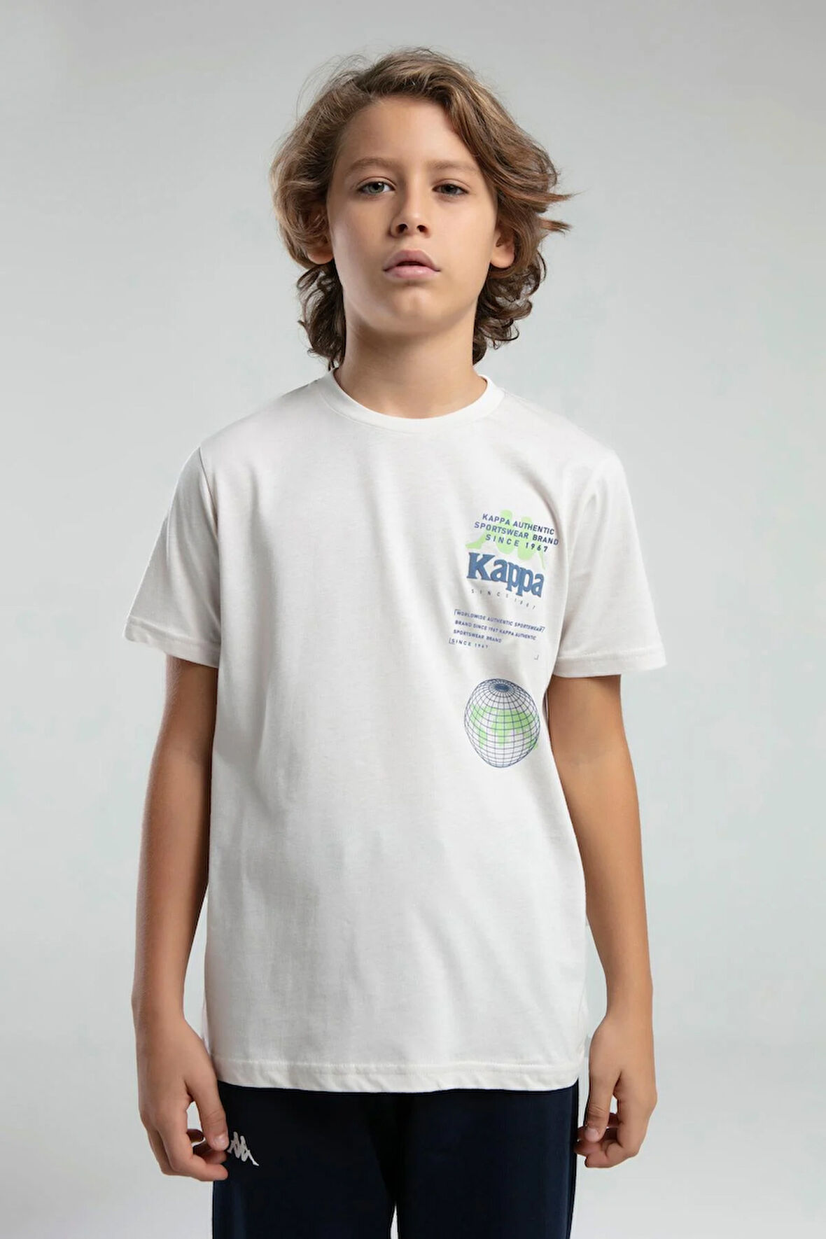 Kappa Erkek Çocuk Baskılı Tshirt 5-16 Yaş TAŞ