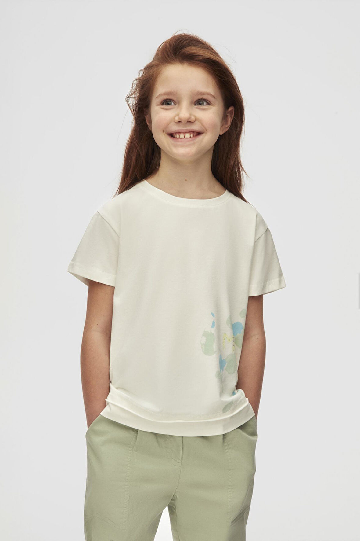 Nk Kız Çocuk Martil Tshirt 8-14 Yaş Ekru