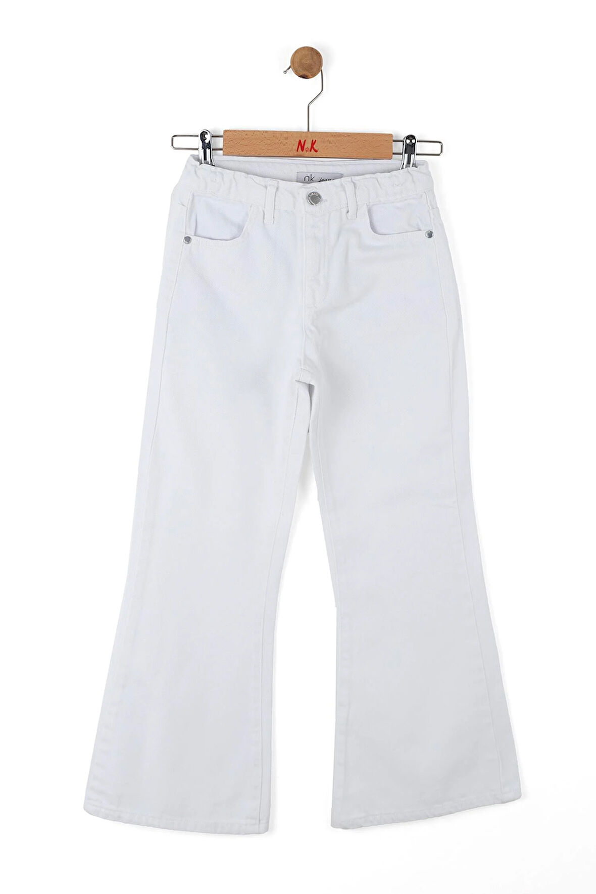 Nk Kız Çocuk İspanyol Pantolon 8-14Yaş Beyaz