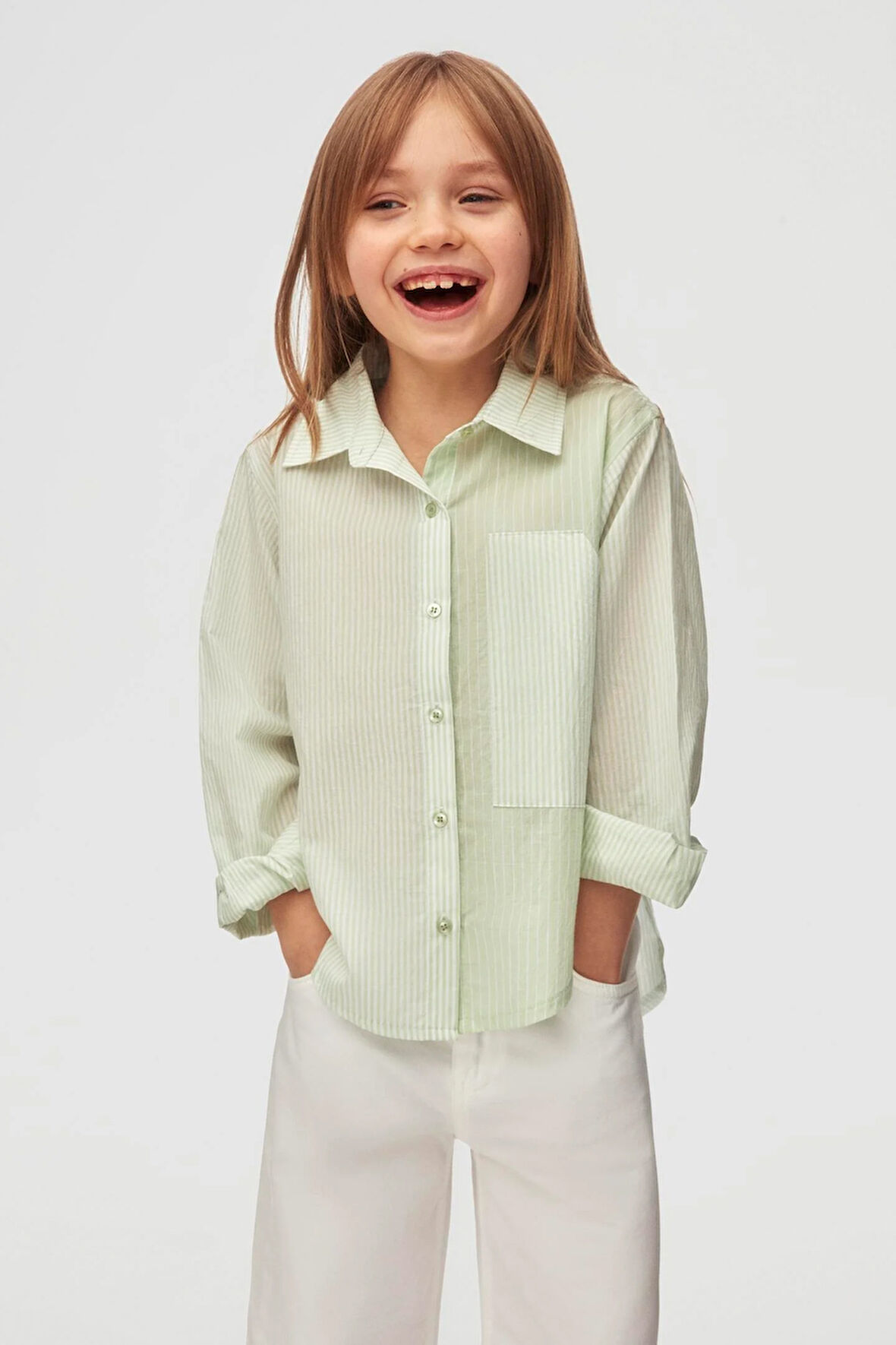 Nk Kız Çocuk Lotus Gömlek 4-8 Yaş Mint
