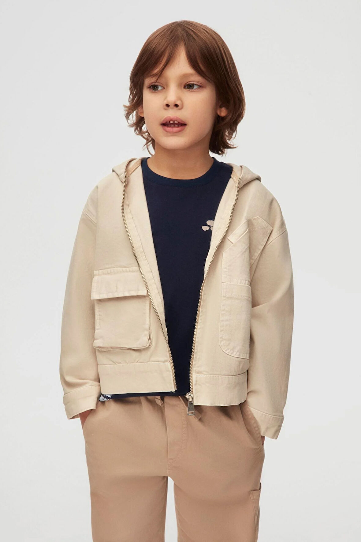 Nk Erkek Çocuk Ming Ceket 4-8 Yaş Krem