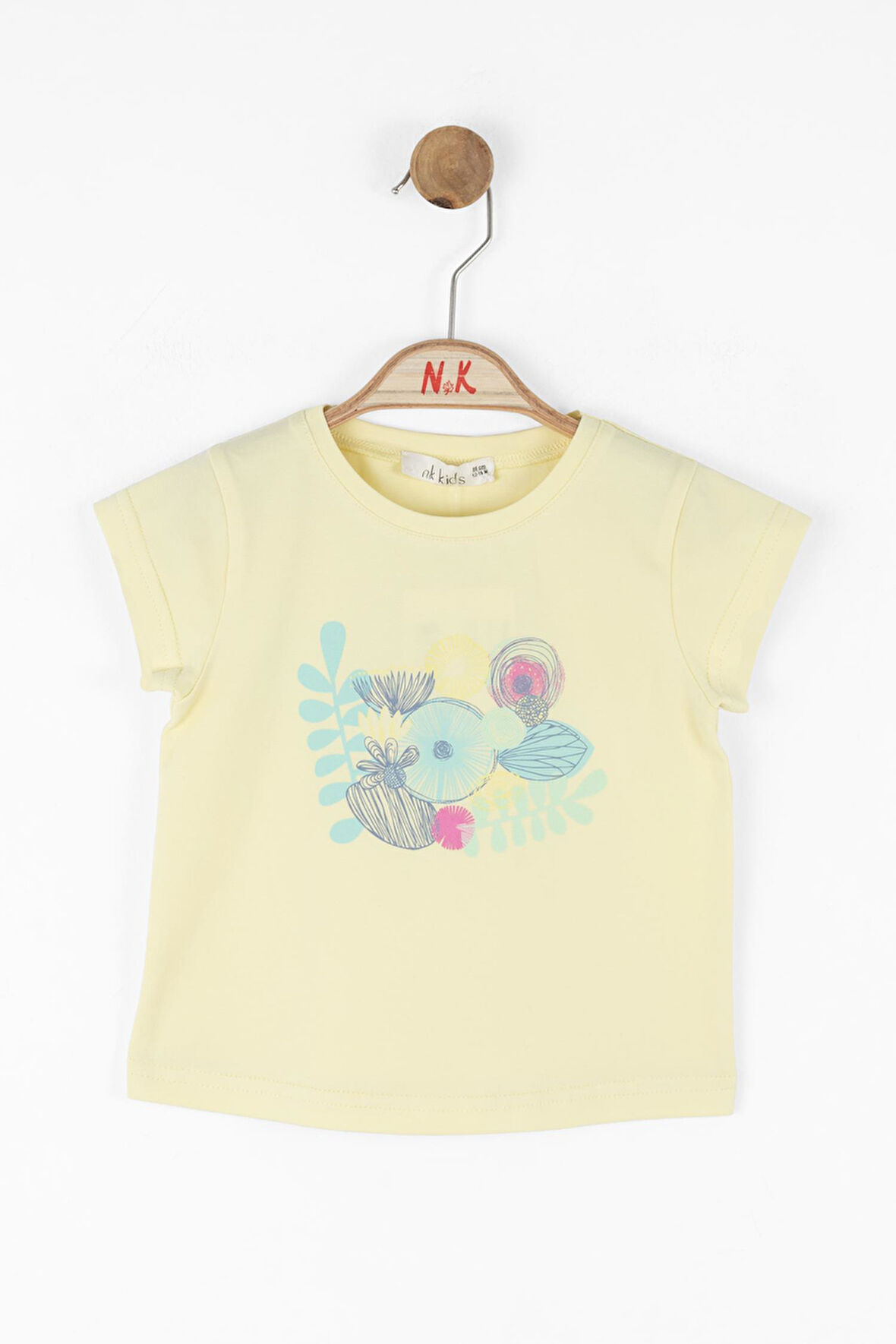 NK Kız Bebek Lotus Tshirt 1-4 Yaş Sarı
