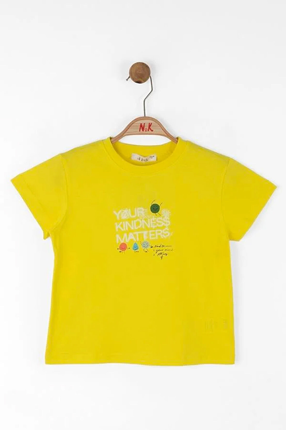 Nk Kız Çocuk Matters Tshirt 4-8 Yaş Sarı