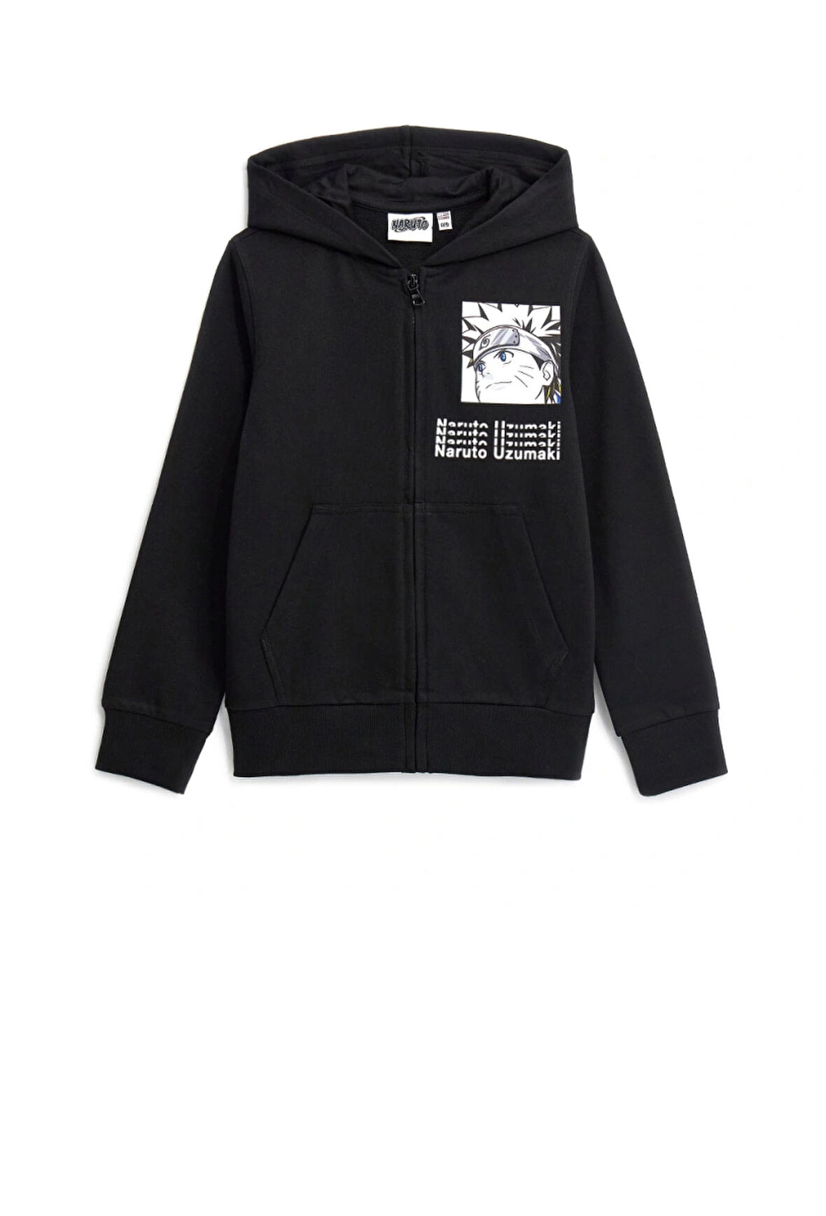 Original Marines Erkek Çocuk  Fermuarlı Sweatshirt 8-14 Yaş Siyah