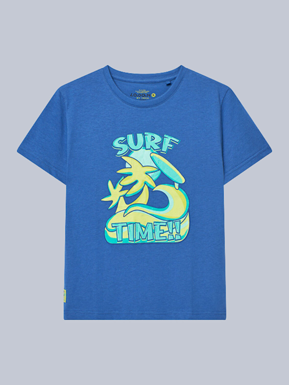 Losan Erkek Çocuk Baskılı Tshirt 4-8 Yaş İndigo