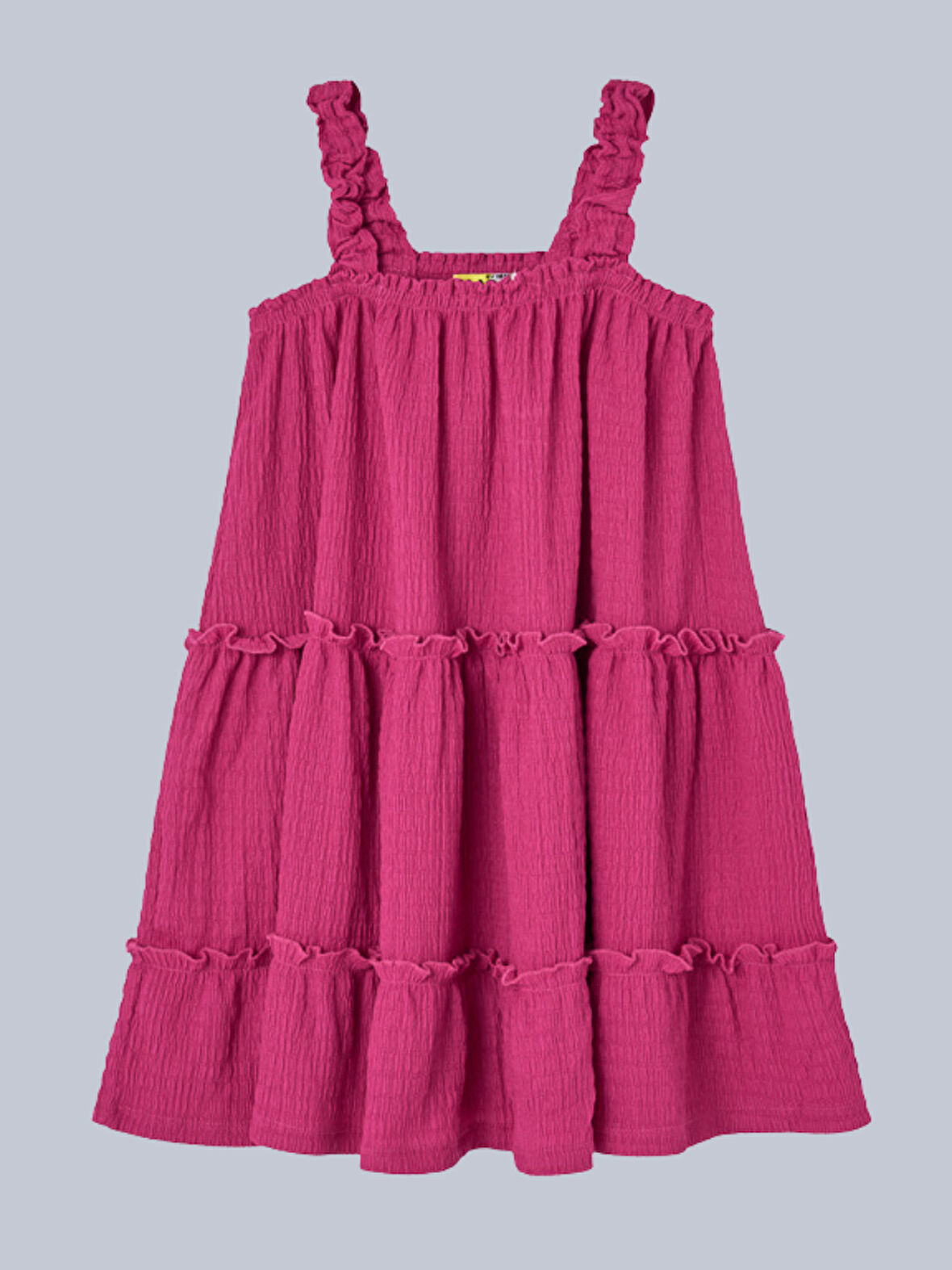 Losan Kız Çocuk Askılı Elbise 7-12 Yaş Fuşya