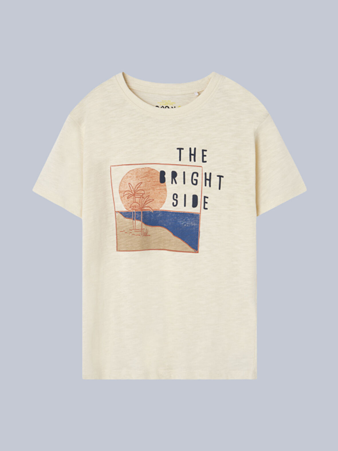 Losan Erkek Çocuk Baskılı Tshirt 2-7 Yaş Ekru