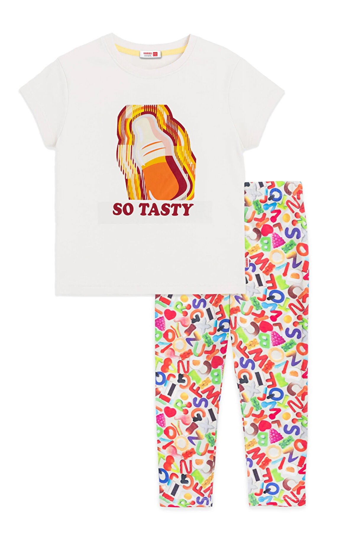 Haribo Kız Çocuk TaytlıTakım 2-8 Yaş Bej