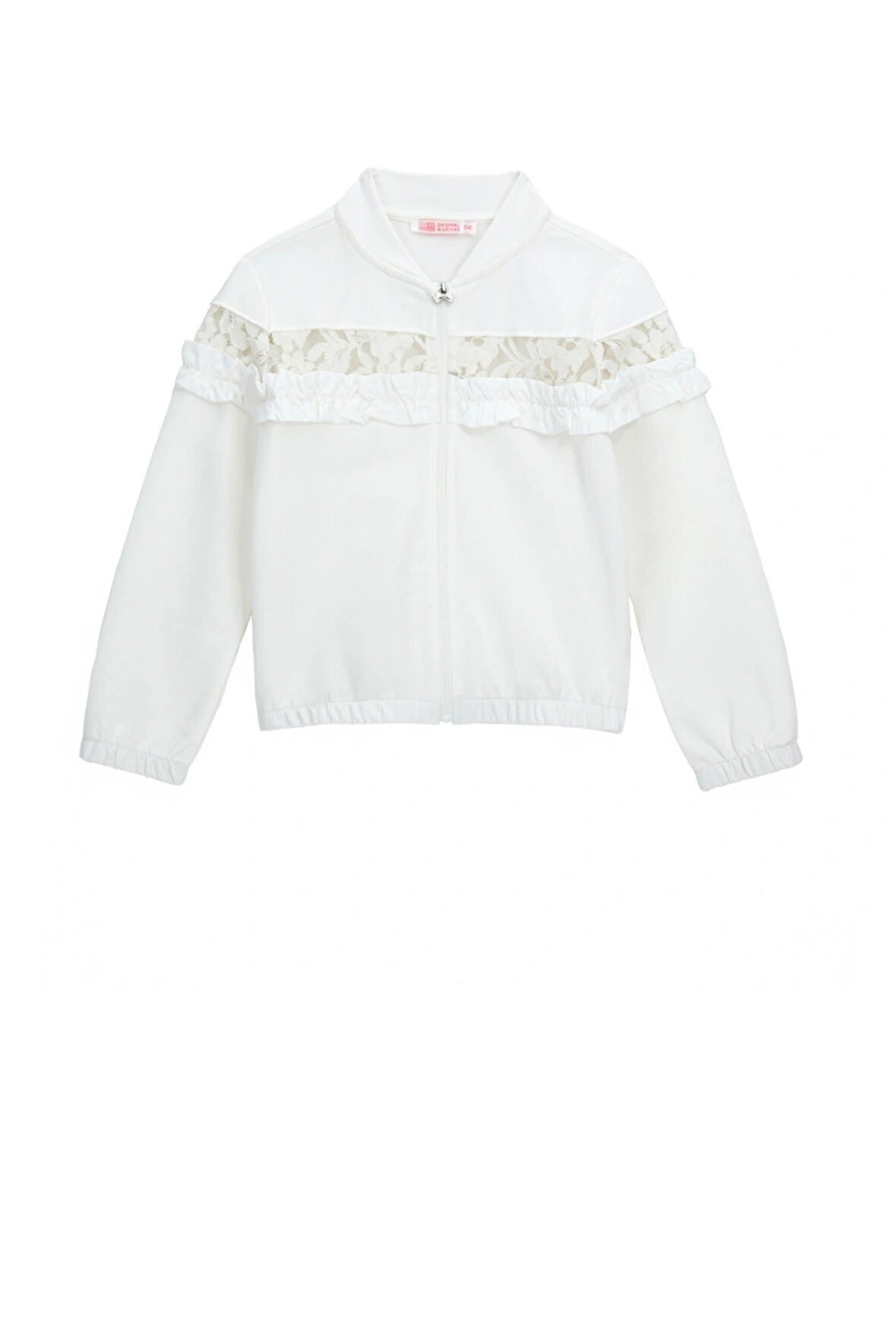 Original Marines Kız Çocuk Ceket 3-8 Yaş Beyaz