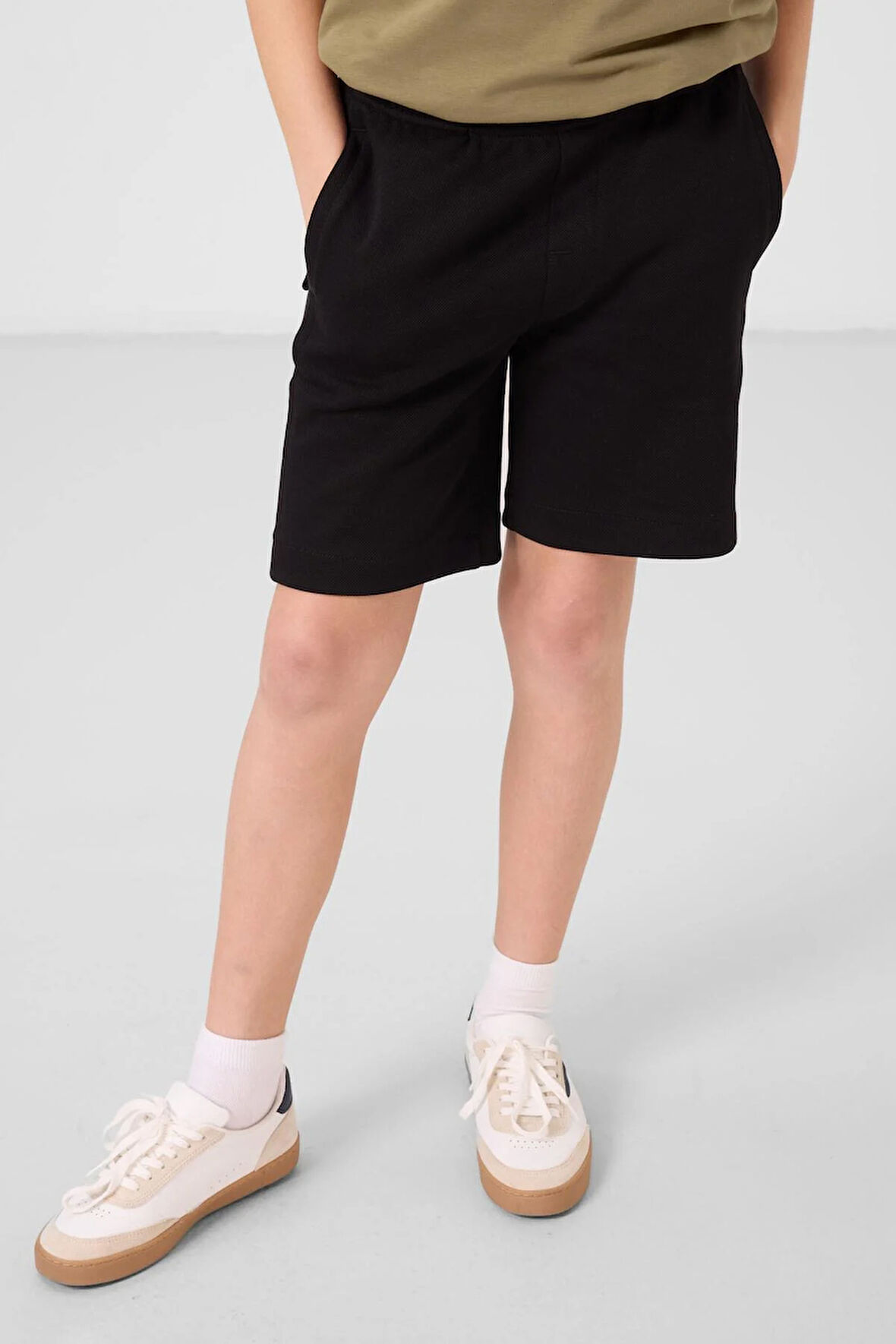 Tommylife Erkek Çocuk Pamuklu Şort 7-15 Yaş Siyah