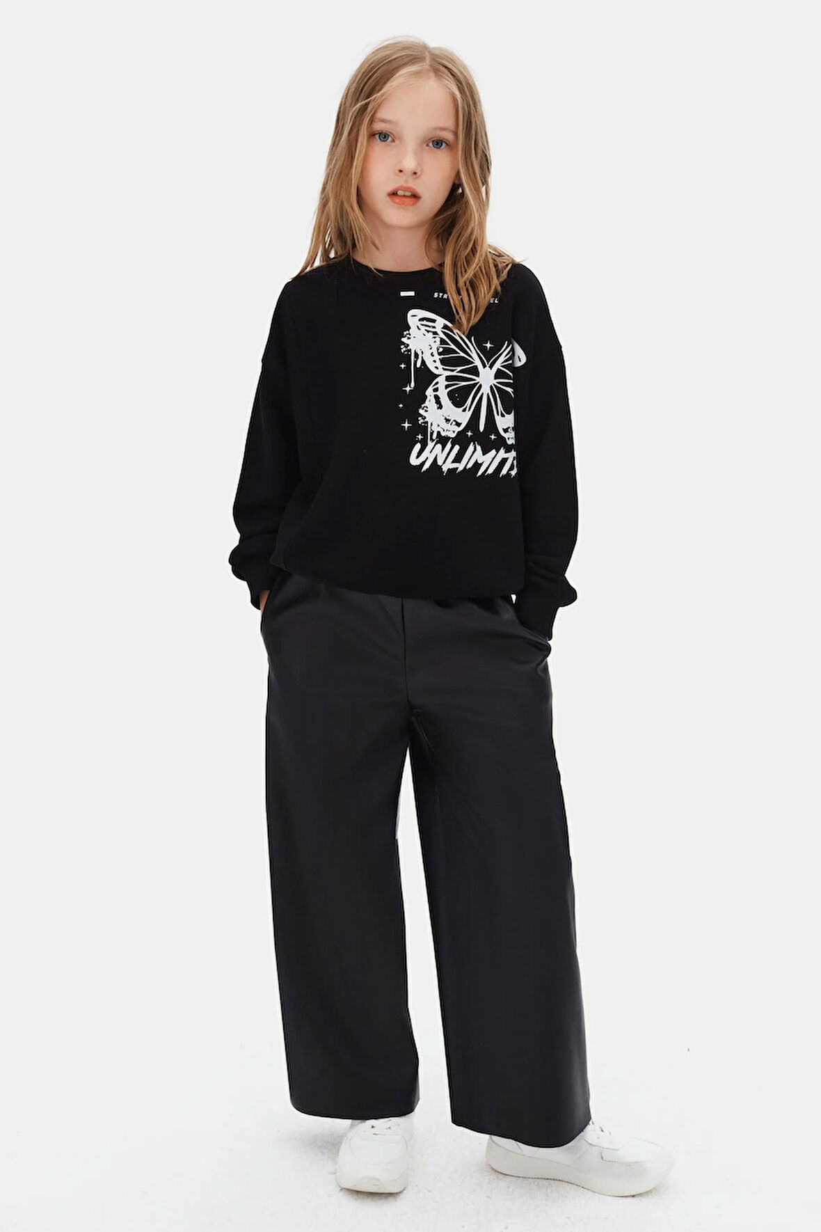 Nk Kız Çocuk Nova Pantolon 8-14 Yaş Siyah