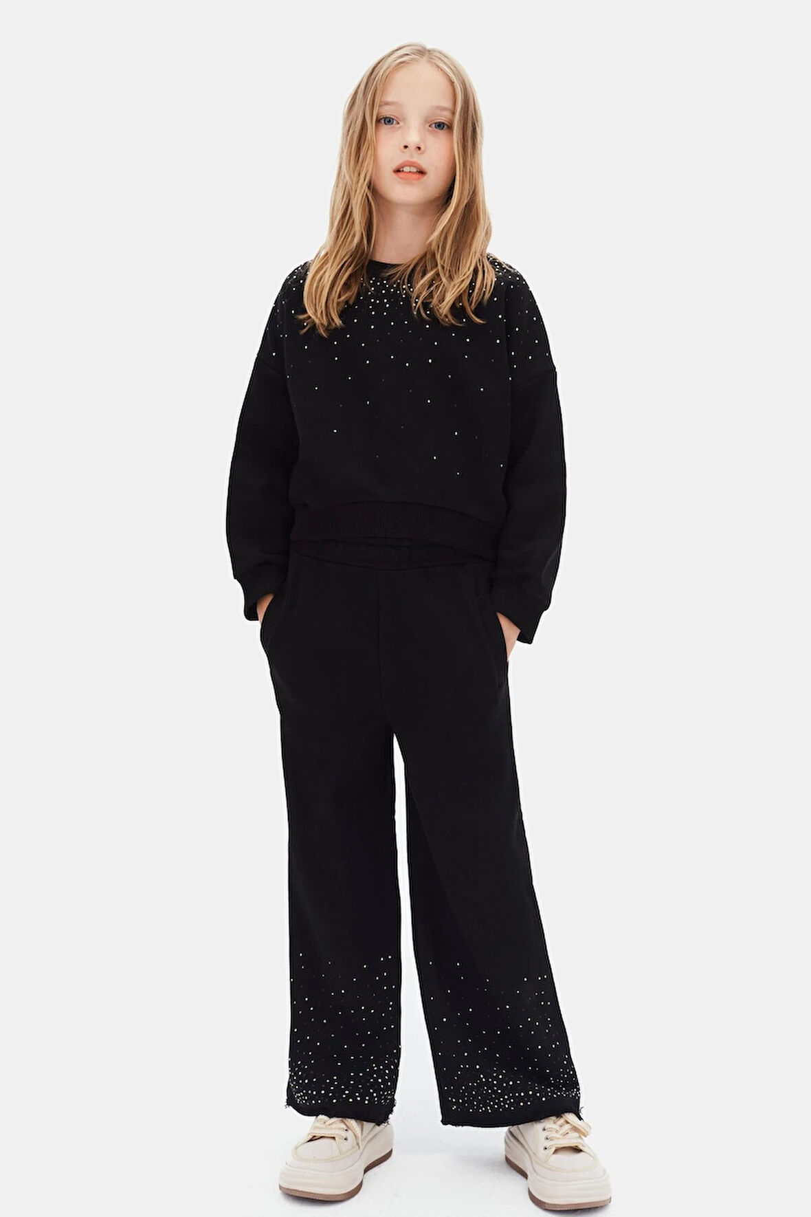 Nk Kız Çocuk Bright Takım 8-14 Yaş Siyah