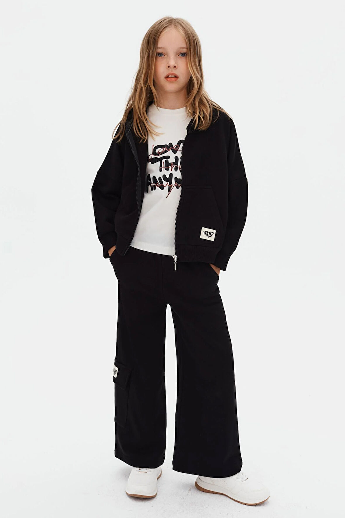 Nk Kız Çocuk Trend Takım 8-14 Yaş Siyah