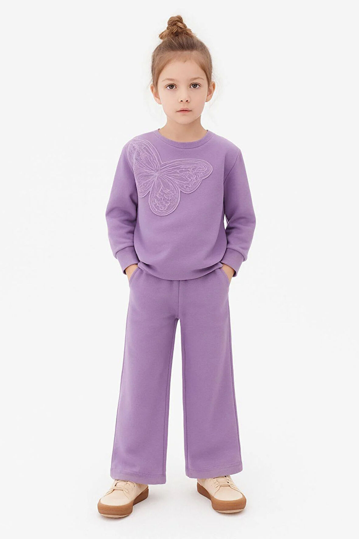 Nk Kız Çocuk Chamce Takım 4-8 Yaş Lila