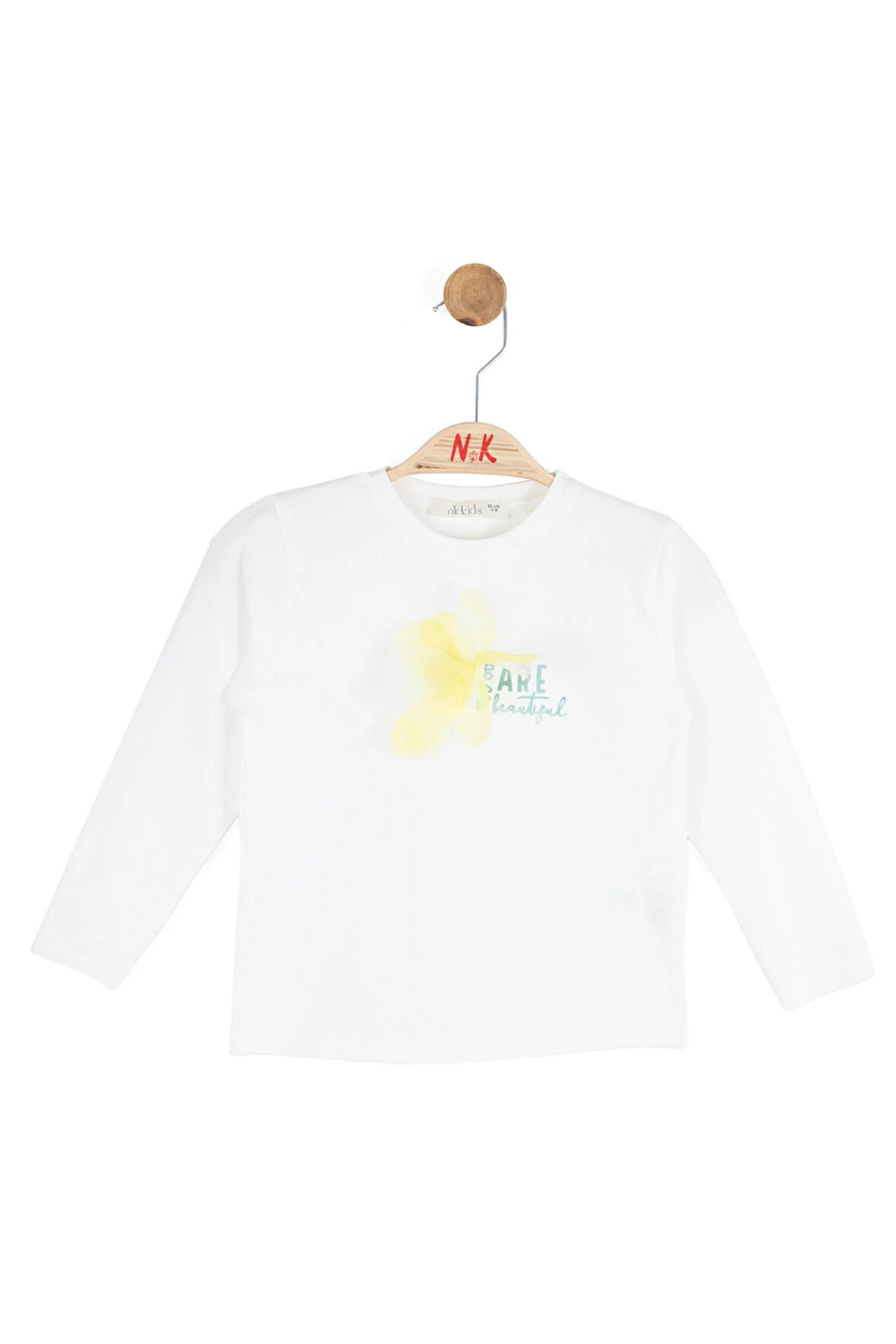 Nk Kız Bebek Beautıful Sweatshirt 1-4 Yaş Ekru