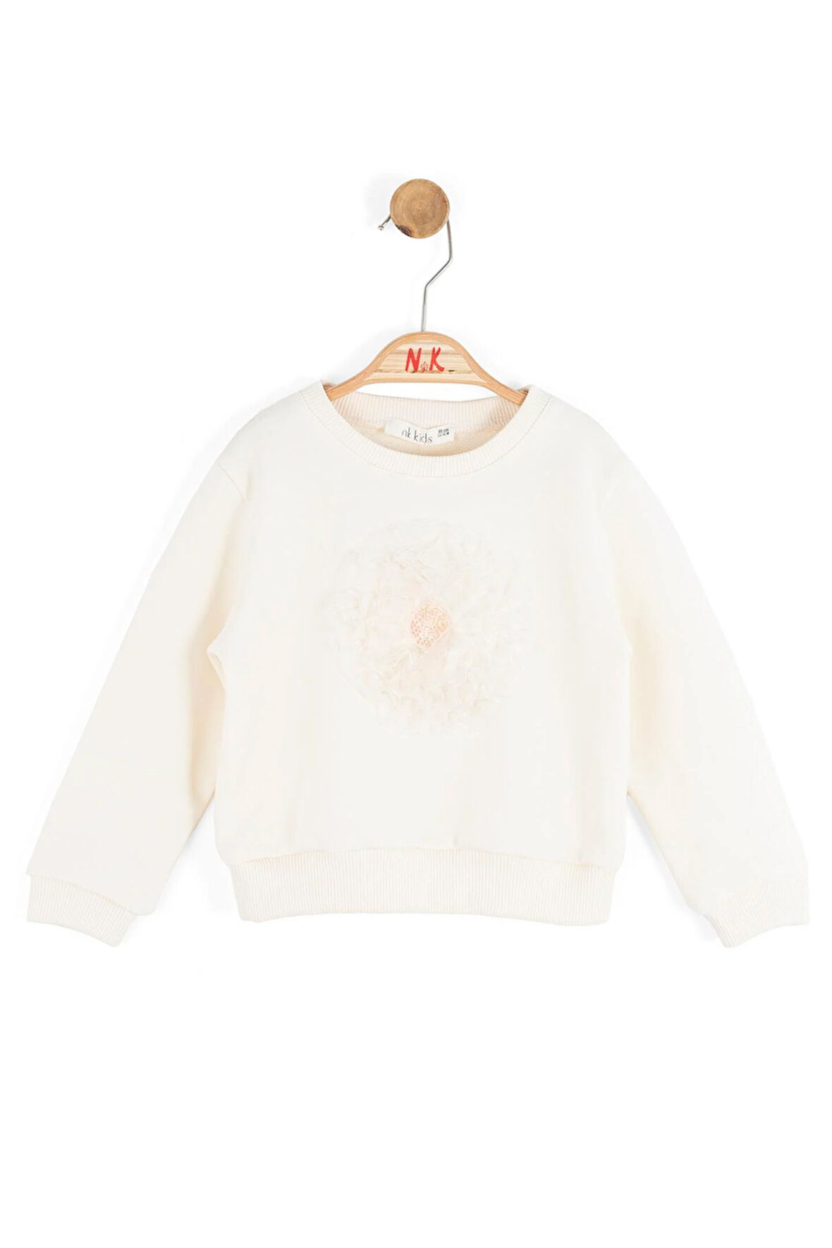 Nk Kız Bebek Kite Sweatshirt 1-4 Yaş Krem