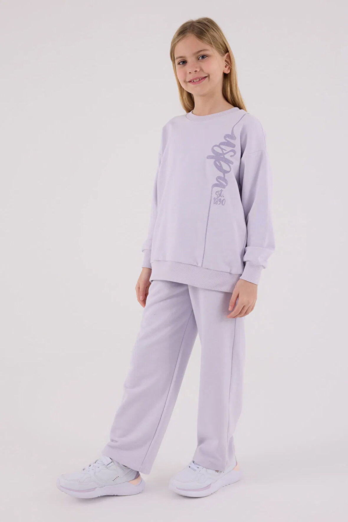 US Polo Assn Kız Çocuk EşofmanTakım 4-8 Yaş Lila