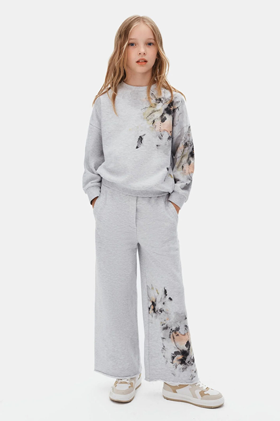 Nk Kız Çocuk Nevada Takım 8-14 Yaş Gri