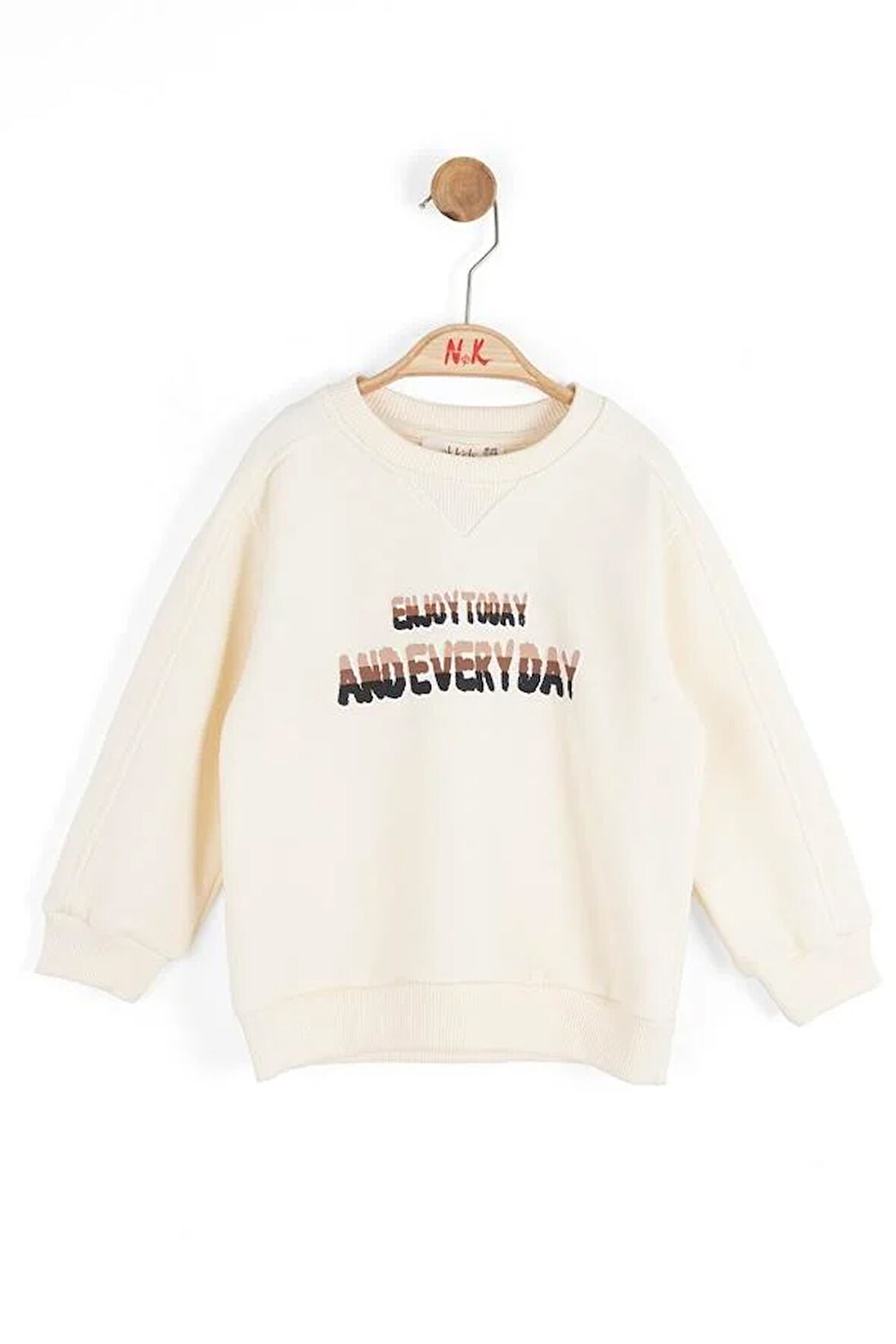 Nk Erkek Bebek Enjoy Sweatshirt 1-4 Yaş Krem