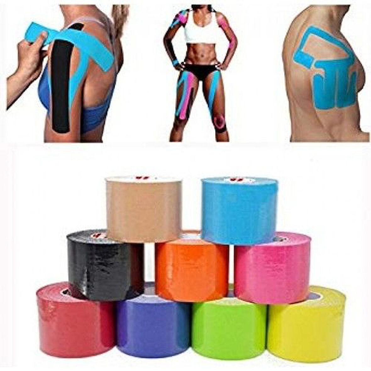 Medikaltec  Kinesiology Ağrı Bandı 5 Cm X 5 Metre Kırmızı