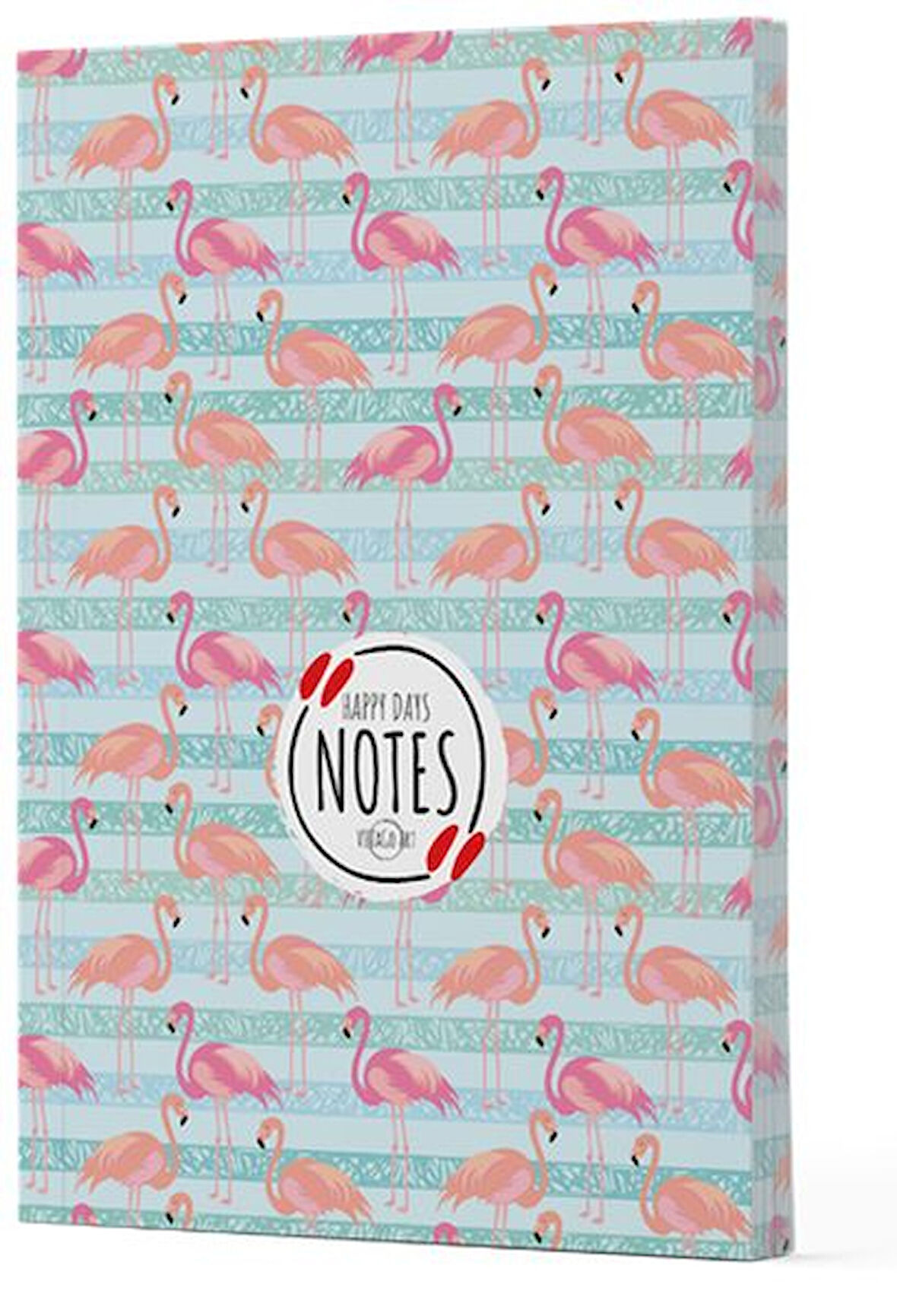 Flamingo 1 - Yan Baskılı Çizgili Defter