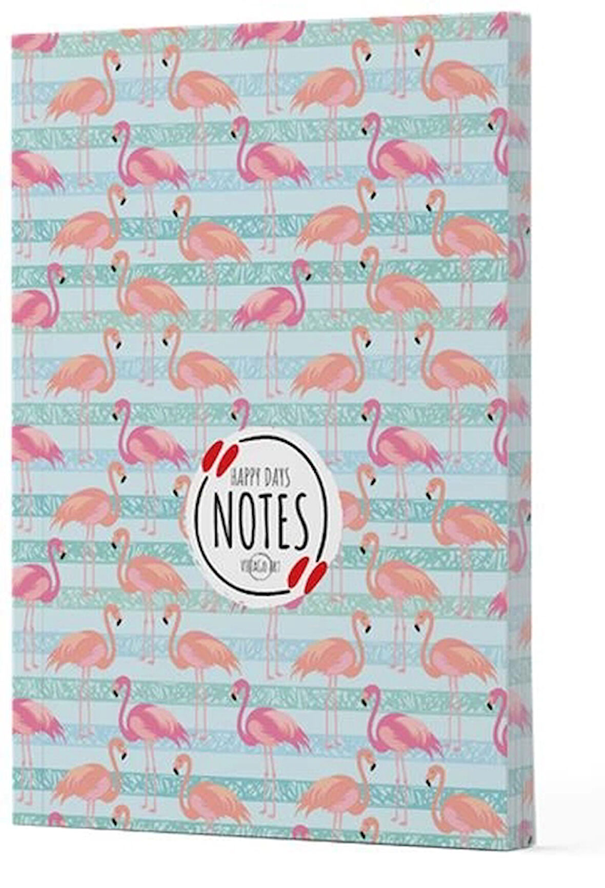 Flamingo 1 - Yan Baskılı Çizgili Defter