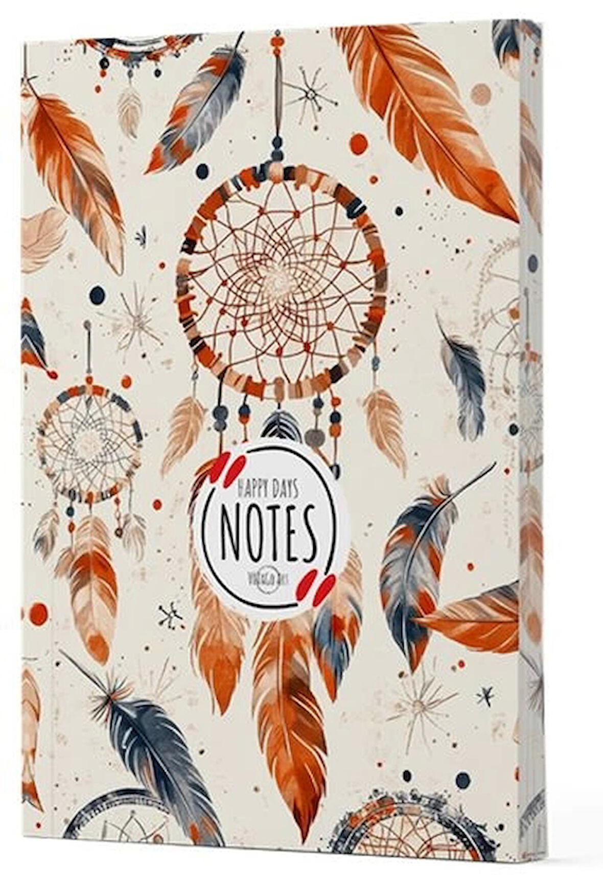 Tüy 5 - Yan Boyamalı Çizgili Defter