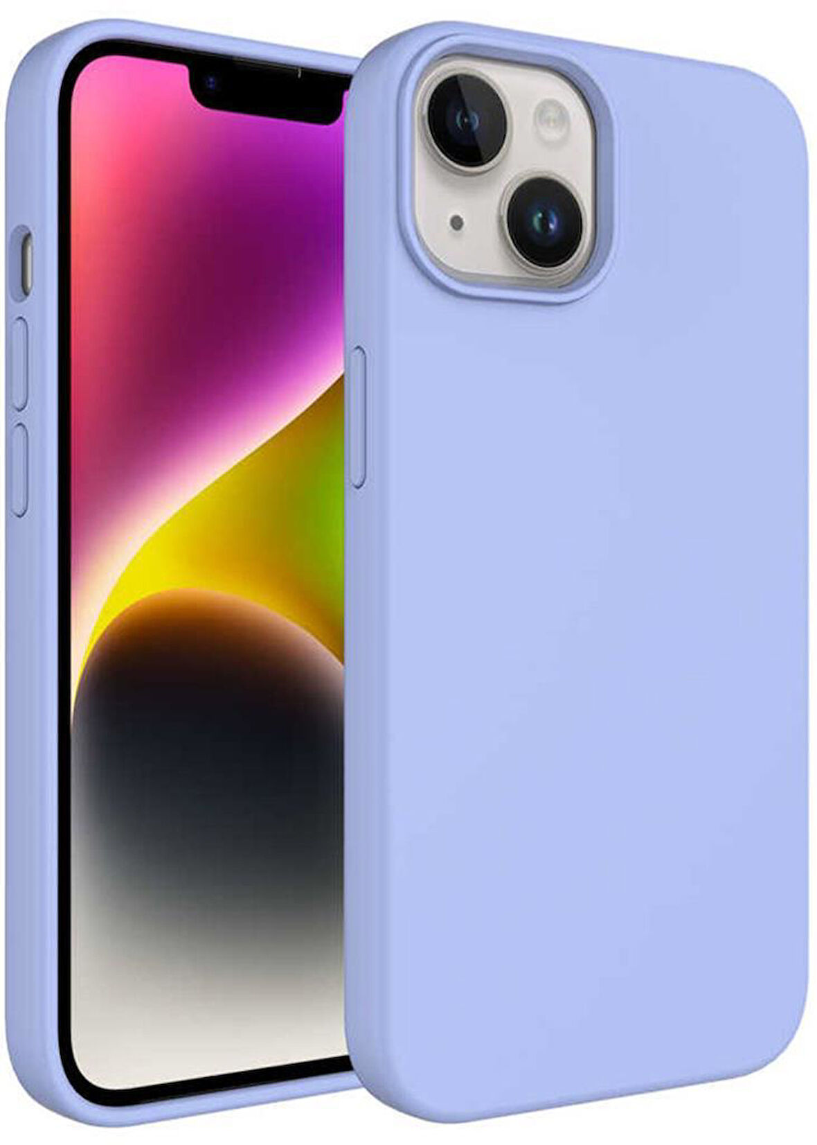 iPhone 14 Kılıf Sıvı Teknolojili Silinebilir Kamera Çıkıntılı Lansman Sert Silikon
