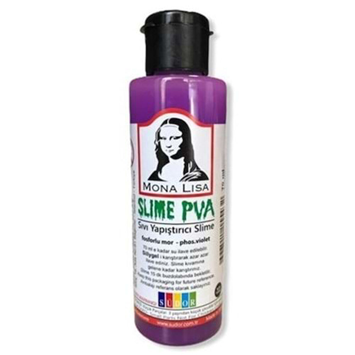 Südor Mona Lisa Slime Tutkalı 70 Ml Fosforlu Mor 5 adet