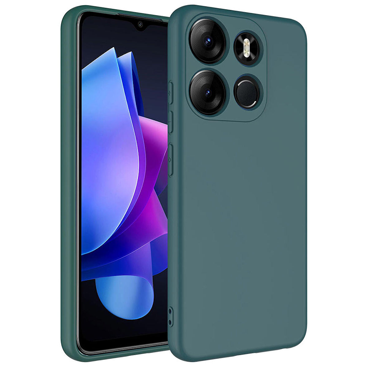 Tecno Spark Go 2023 Kılıf Lansman Tasarım İç Yüzeyi Kadife Silikon