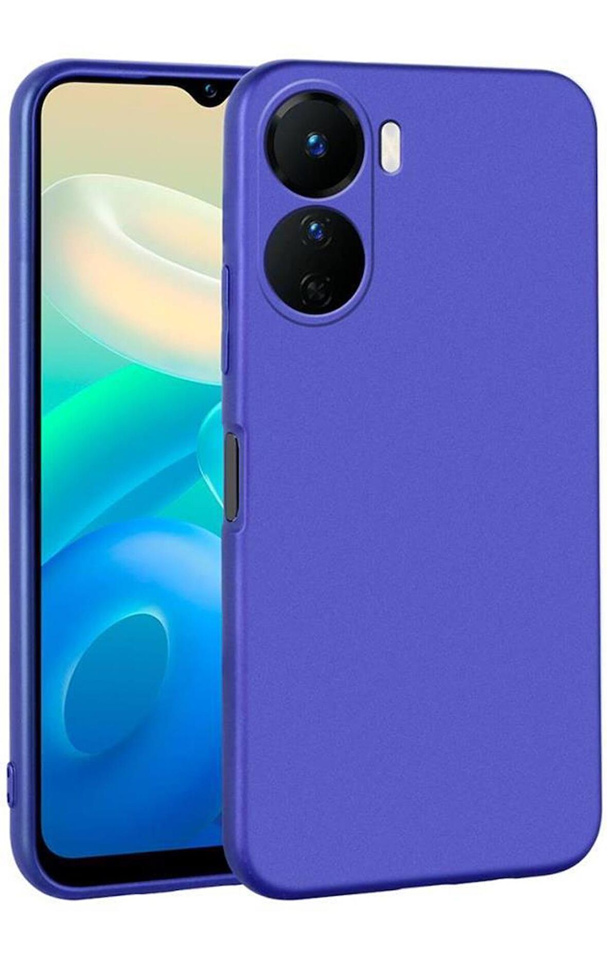 Vivo Y16 Kılıf Kamera Çıkıntılı Soft Silikon