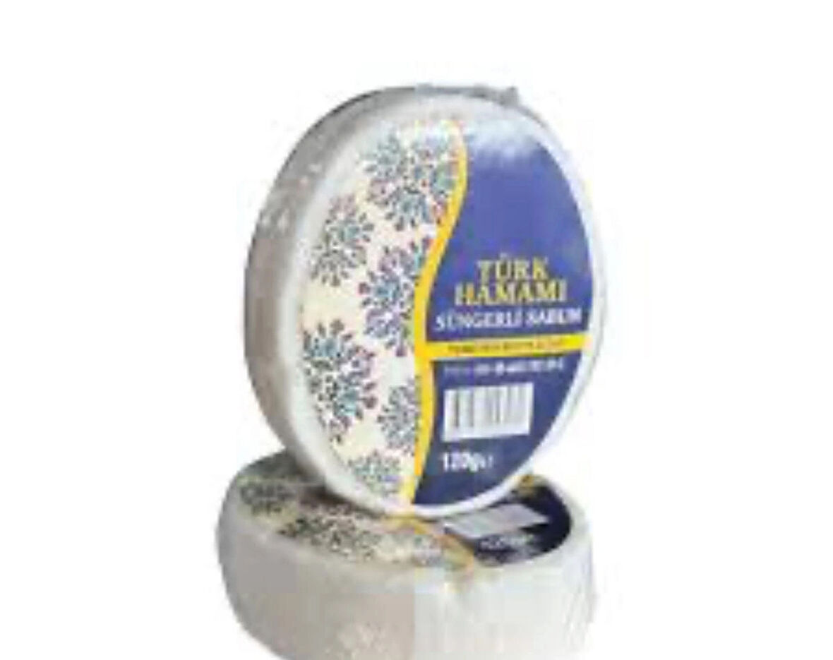 Süngerli sabun hamam kokulu 3*100