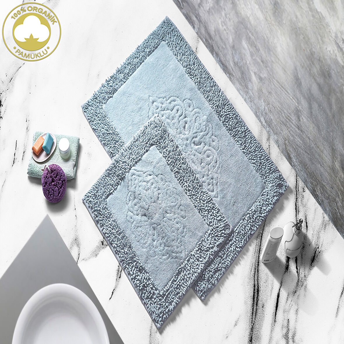 Alanur Salina Cotton Makarnalı 2 Li Paspas