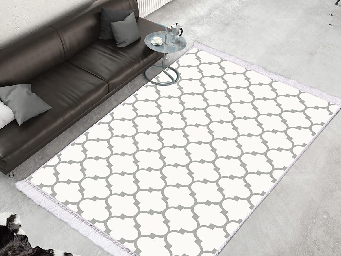 Dekoreko İnci Halı Dijital Saçaklı 1913 Desen 2