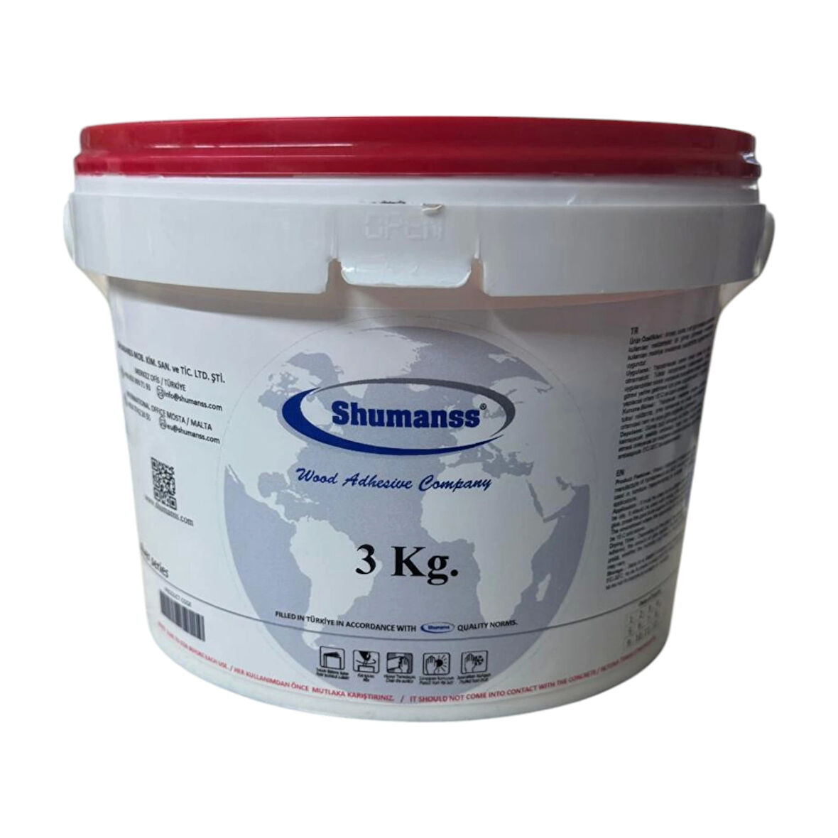 Shumanss Düz Kenar Bantlama (Hotmelt) Tutkalı Naturel 3Kg Galon