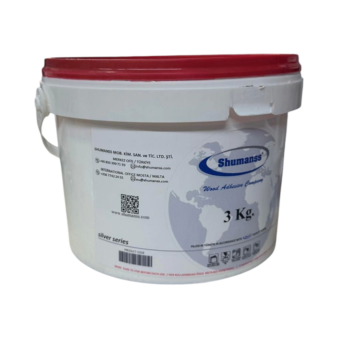 Shumanss D3 / D4 PVA Extra Ahşap Tutkalı 3Kg/Galon