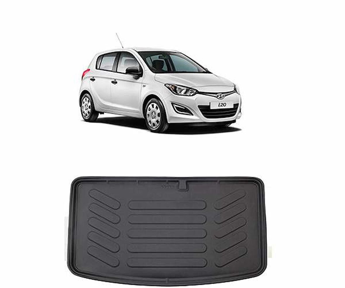 Rizline Hyundai  i20  2008-2014  3D Bagaj Havuzu Siyah