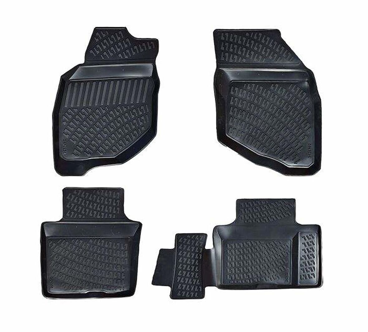 Rizline Honda Jazz 2002-2008  3D Havuzlu Paspas Siyah