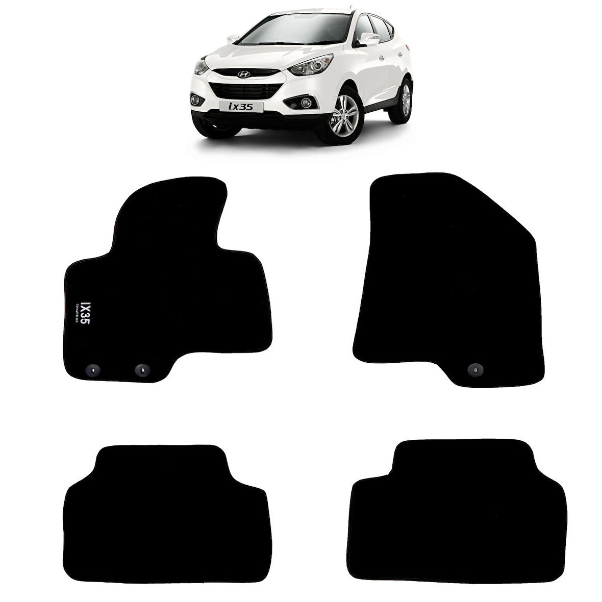 Rizline Hyundai İx35  2009-2015 Halı Paspas Siyah