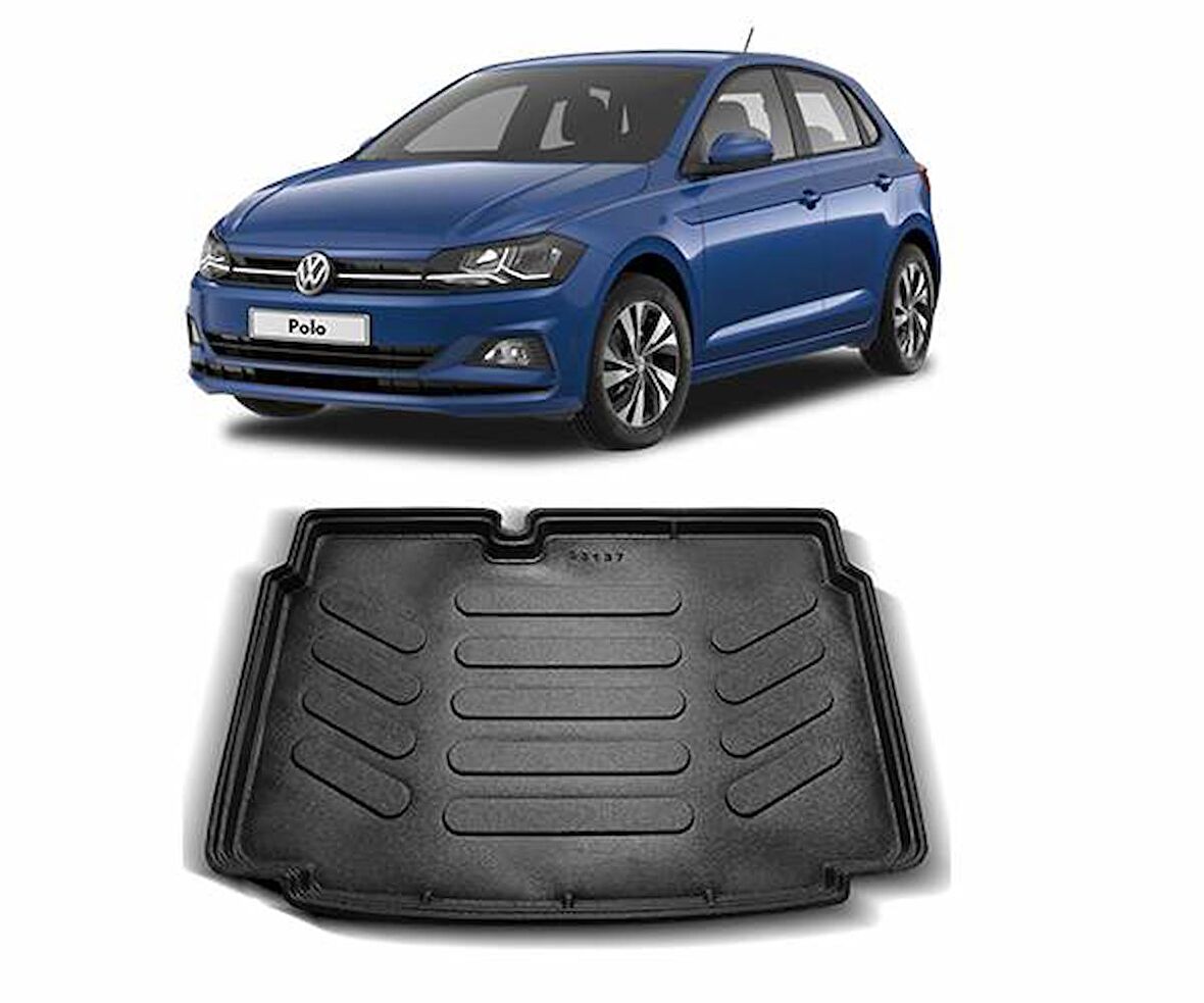 Rizline Volkswagen  Polo 2009-2016 + Alt Bagaj   3D Bagaj Havuzu Siyah