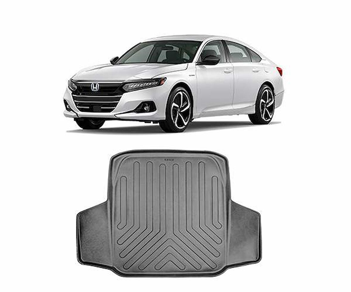 Rizline Honda Accord 2018 Sonrası  3D Bagaj Havuzu Siyah