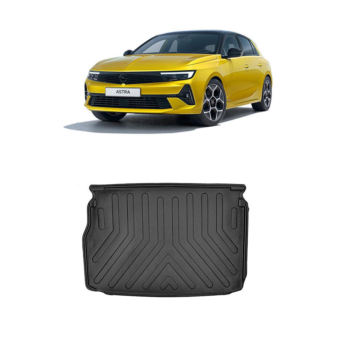 Rizline Opel Astra L Üst Konum  2022 Sonrası  3D Bagaj Havuzu