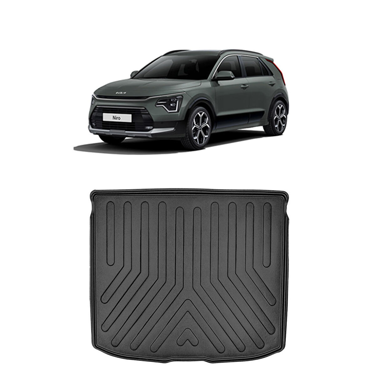 Rizline Kia Niro Elektirikli 2022 Sonrası  Üst Konum 3D Bagaj Havuzu