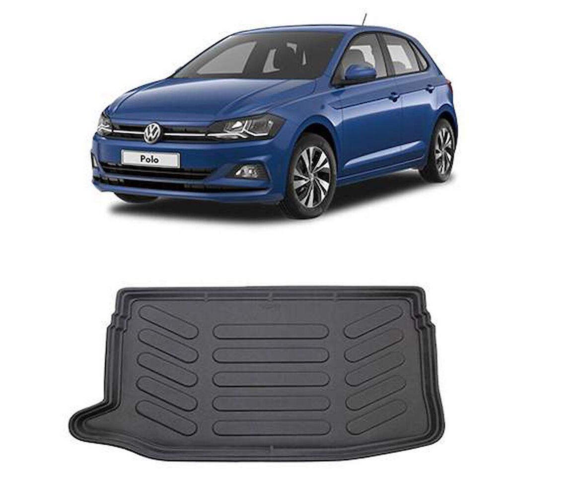 Rizline Volkswagen  Polo  Üst Konum 2009-2016  3D Bagaj Havuzu Siyah