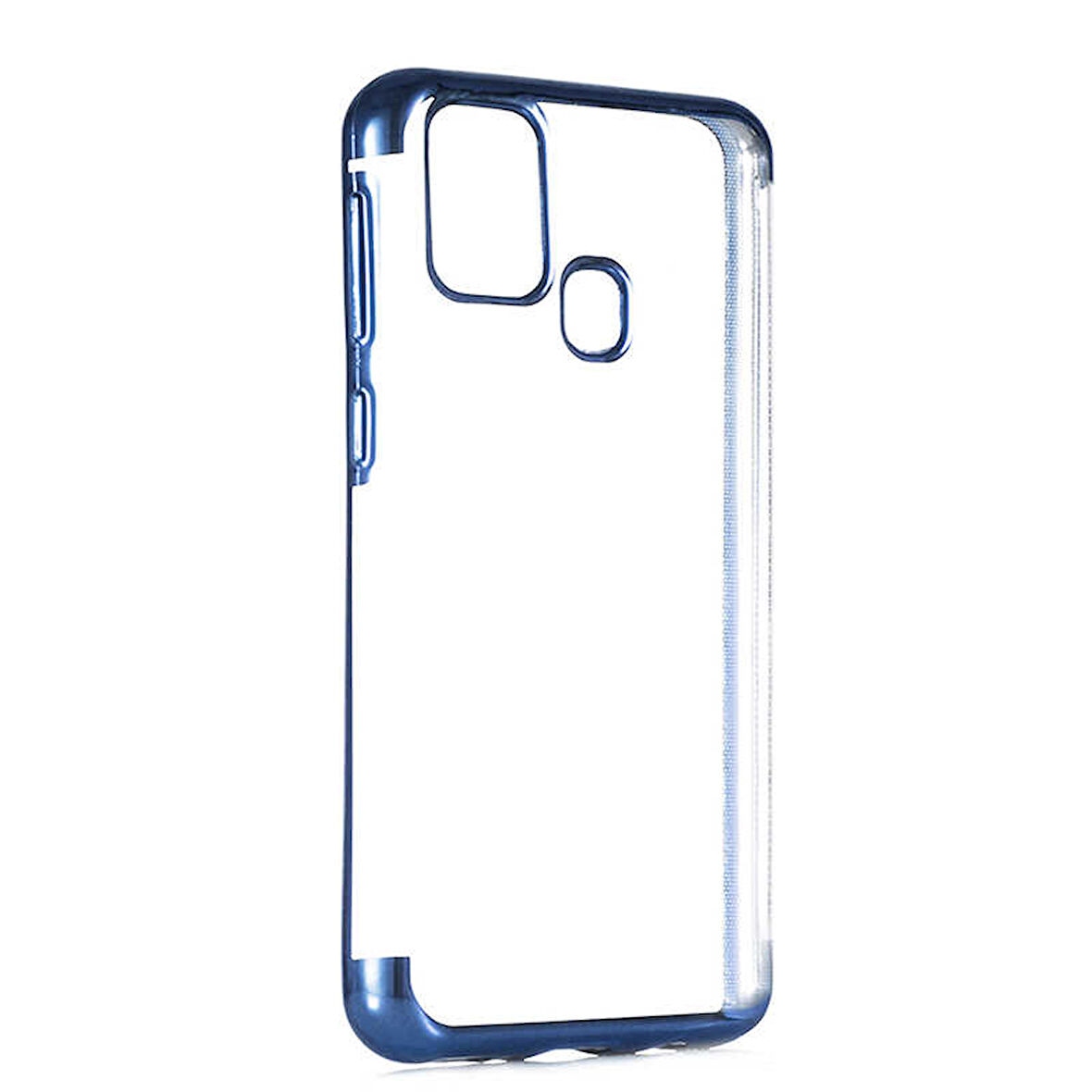 Galaxy M31 Kılıf İnce Köşeleri Renkli Şeffaf Silikon