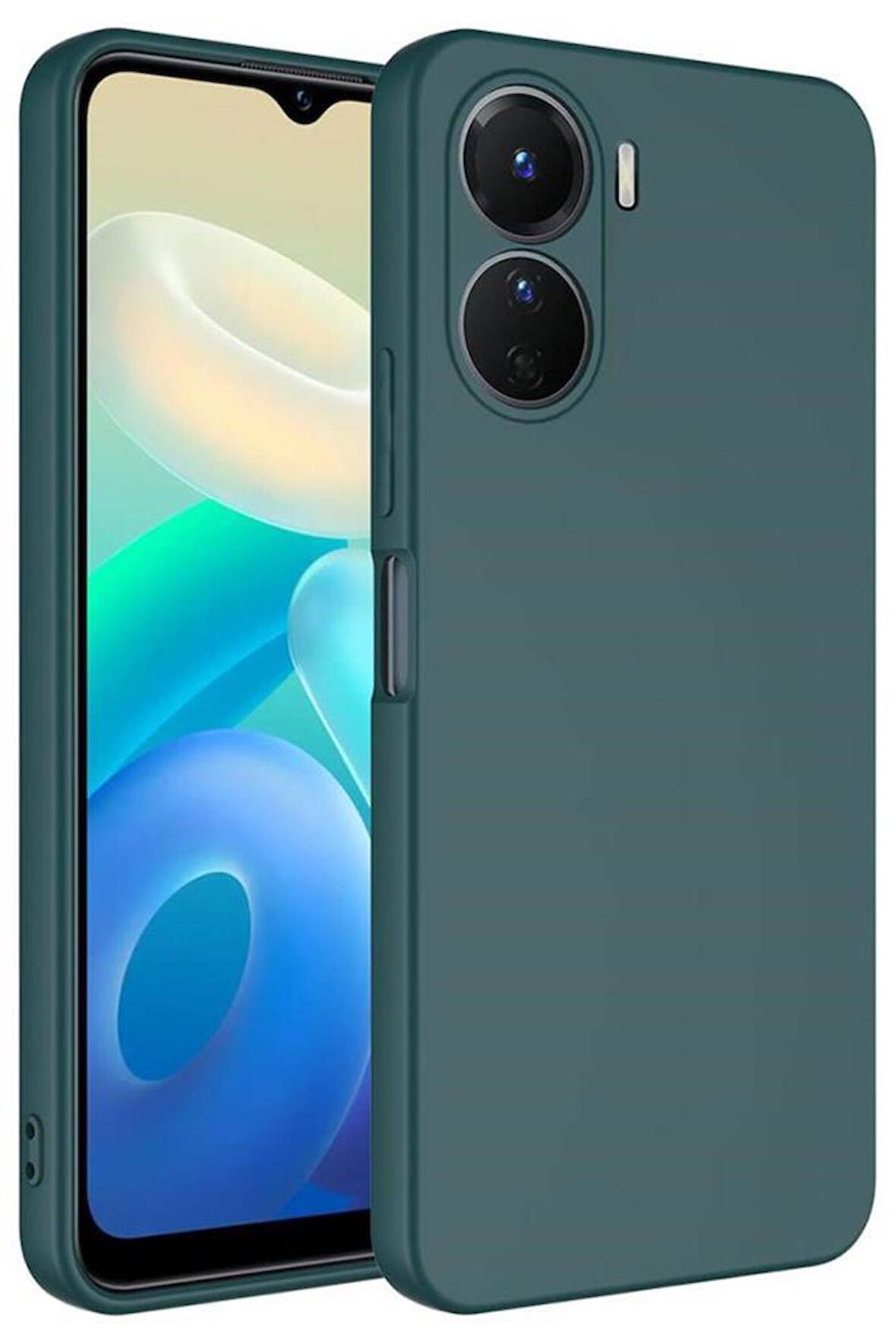 Vivo Y16 Kılıf İç Yüzey Kadife Lansman Tasarım Silikon