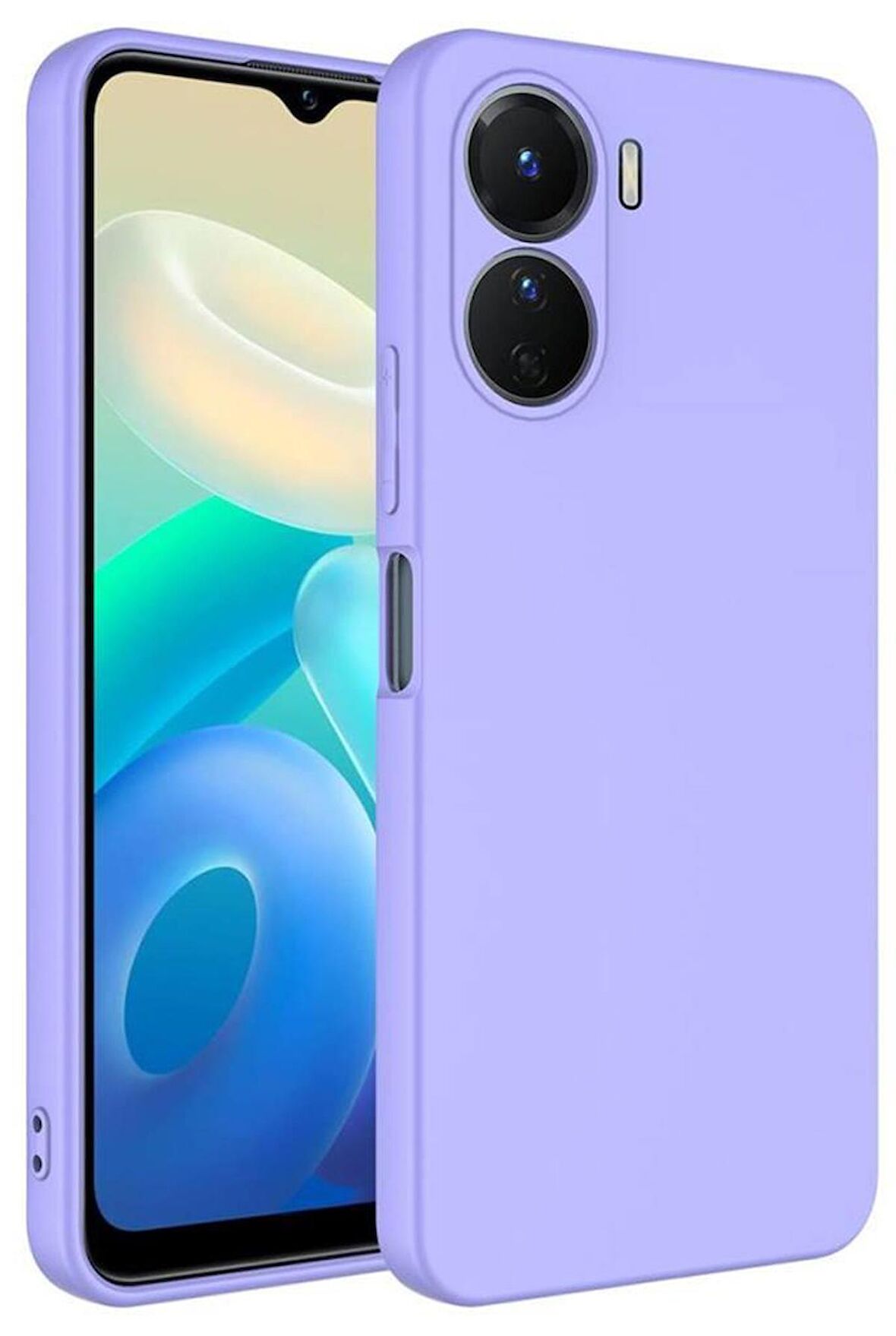 Vivo Y16 Kılıf İç Yüzey Kadife Lansman Tasarım Silikon