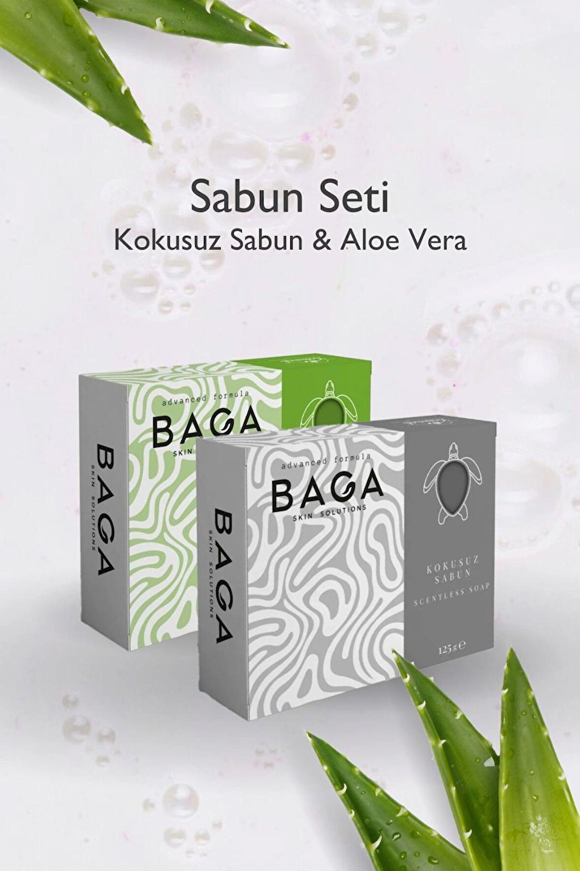 Baga Kokusuz Sabun & Baga Aloe Vera Sabun Seti